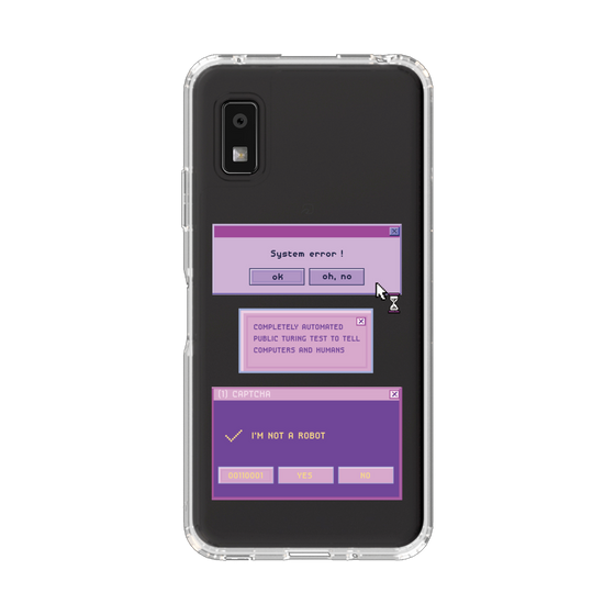 スリムプロテクションケース［ I'm NOT A ROBBOT! ］