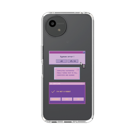 スリムプロテクションケース［ I'm NOT A ROBBOT! ］