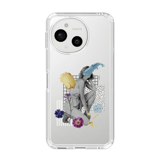 スリムプロテクションケース［ Cool and languid Dull blue ］