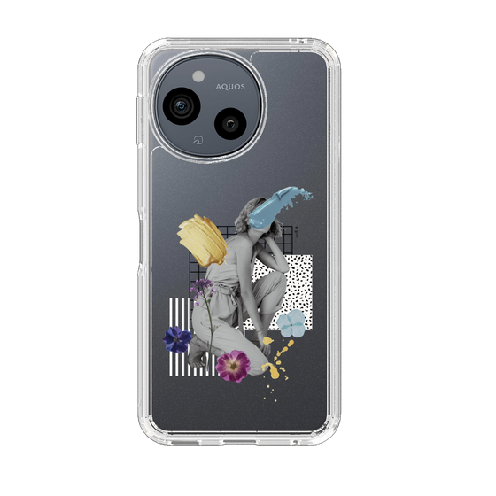 スリムプロテクションケース［ Cool and languid Dull blue ］