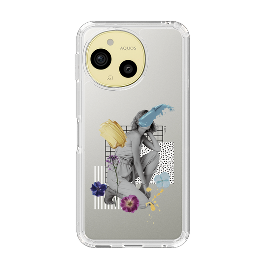 スリムプロテクションケース［ Cool and languid Dull blue ］