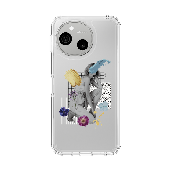 スリムプロテクションケース［ Cool and languid Dull blue ］