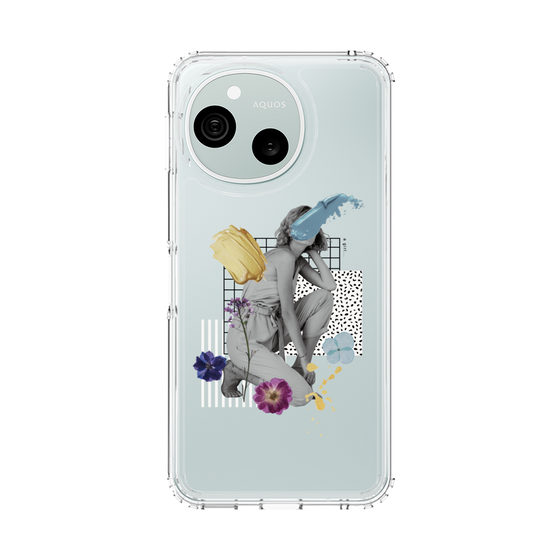 スリムプロテクションケース［ Cool and languid Dull blue ］