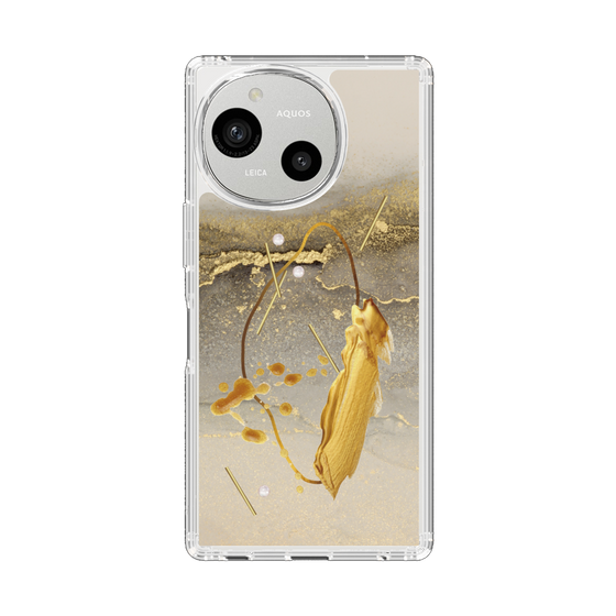 スリムプロテクションケース［ Marble Nuance Painting Gray ］