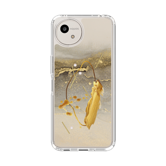 スリムプロテクションケース［ Marble Nuance Painting Gray ］