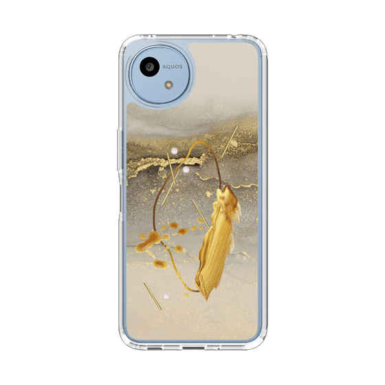 スリムプロテクションケース［ Marble Nuance Painting Gray ］