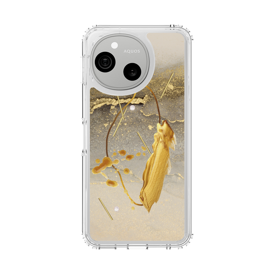 スリムプロテクションケース［ Marble Nuance Painting Gray ］