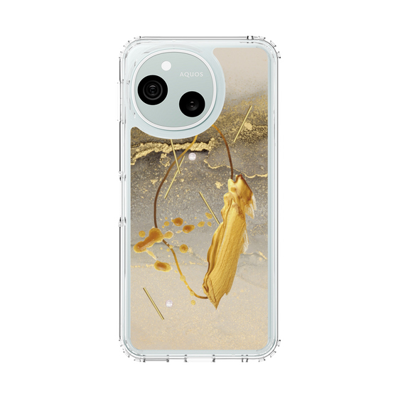 スリムプロテクションケース［ Marble Nuance Painting Gray ］