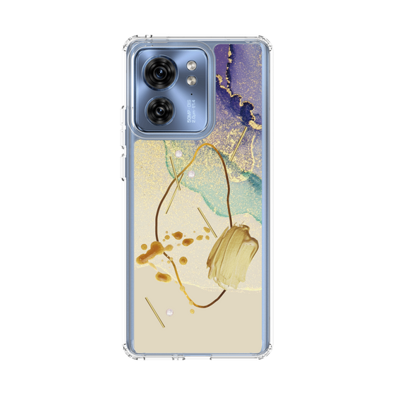 スリムプロテクションケース［ Marble Nuance Painting Purple ］