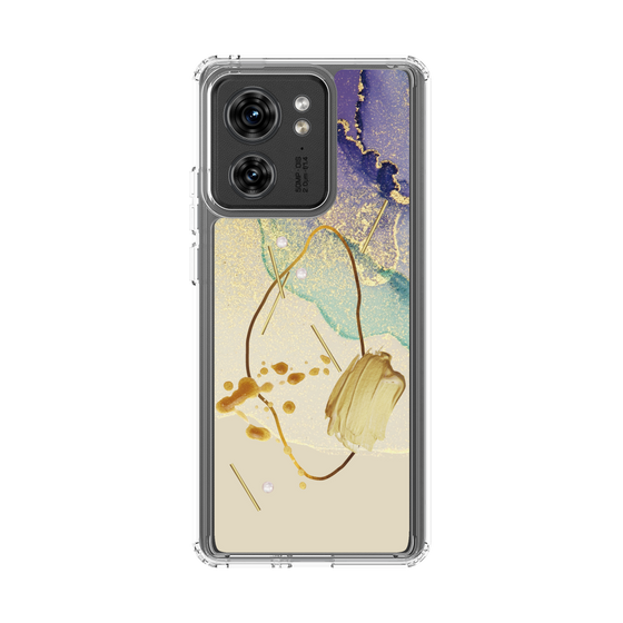 スリムプロテクションケース［ Marble Nuance Painting Purple ］