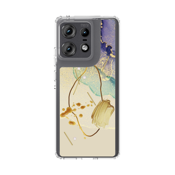 スリムプロテクションケース［ Marble Nuance Painting Purple ］