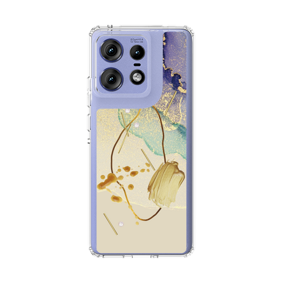 スリムプロテクションケース［ Marble Nuance Painting Purple ］