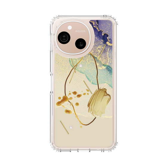 スリムプロテクションケース［ Marble Nuance Painting Purple ］