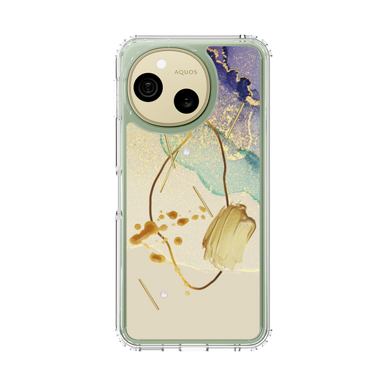 スリムプロテクションケース［ Marble Nuance Painting Purple ］