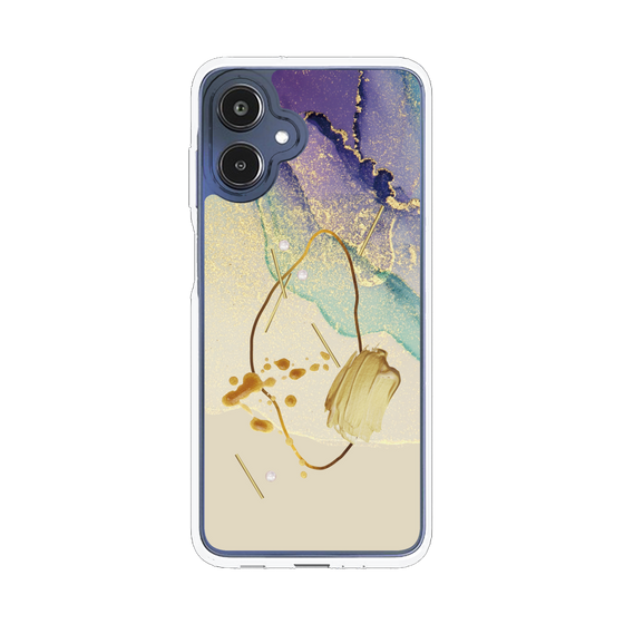 スリムプロテクションケース［ Marble Nuance Painting Purple ］