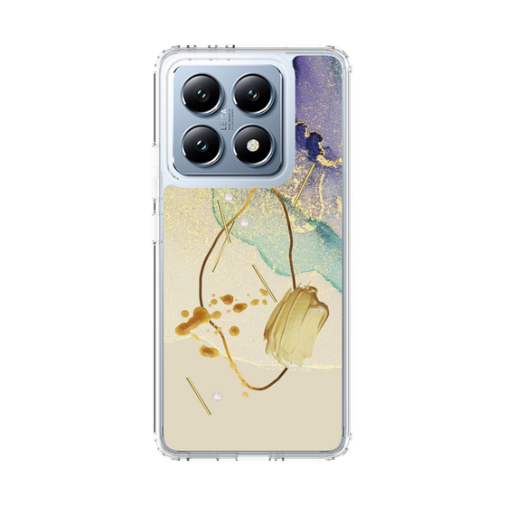 スリムプロテクションケース［ Marble Nuance Painting Purple ］