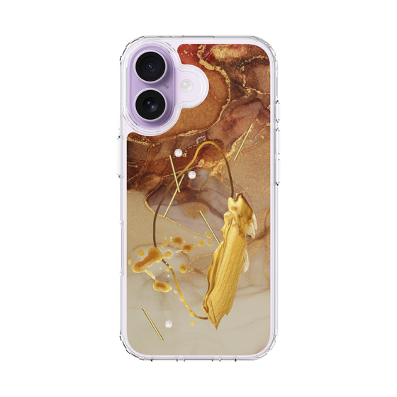 スリムプロテクションケース［ Marble Nuance Painting Brown ］