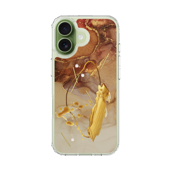 スリムプロテクションケース［ Marble Nuance Painting Brown ］
