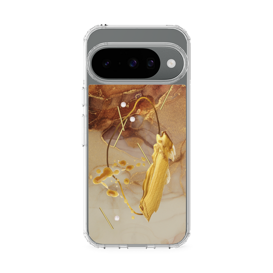 スリムプロテクションケース［ Marble Nuance Painting Brown ］