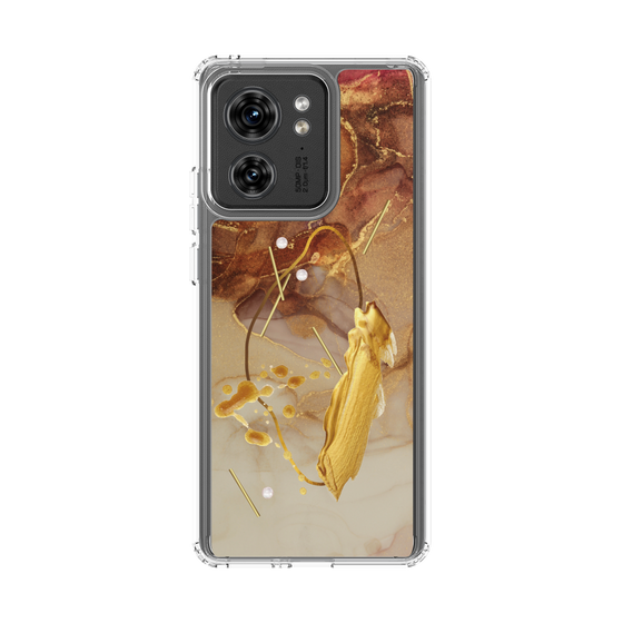 スリムプロテクションケース［ Marble Nuance Painting Brown ］
