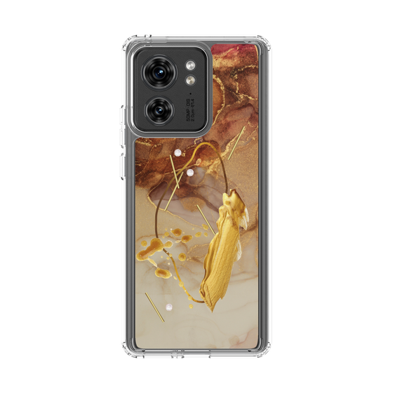 スリムプロテクションケース［ Marble Nuance Painting Brown ］