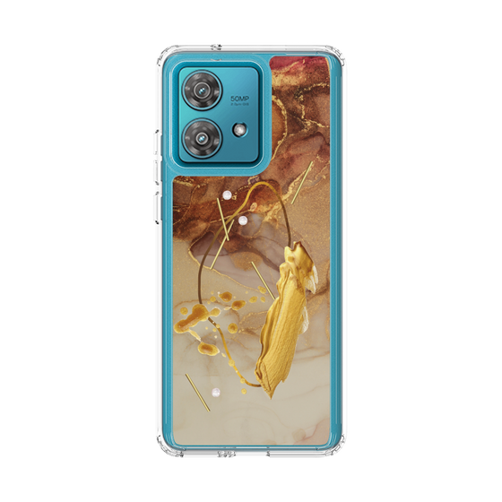 スリムプロテクションケース［ Marble Nuance Painting Brown ］