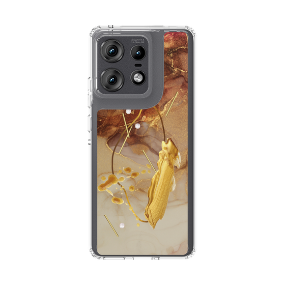スリムプロテクションケース［ Marble Nuance Painting Brown ］