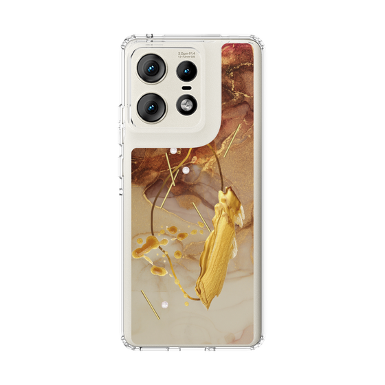 スリムプロテクションケース［ Marble Nuance Painting Brown ］