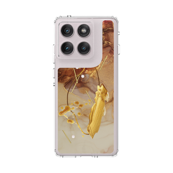 スリムプロテクションケース［ Marble Nuance Painting Brown ］