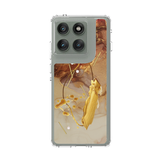 スリムプロテクションケース［ Marble Nuance Painting Brown ］