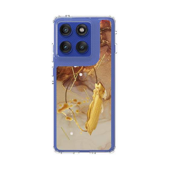 スリムプロテクションケース［ Marble Nuance Painting Brown ］