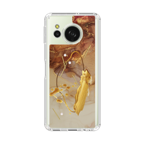 スリムプロテクションケース［ Marble Nuance Painting Brown ］