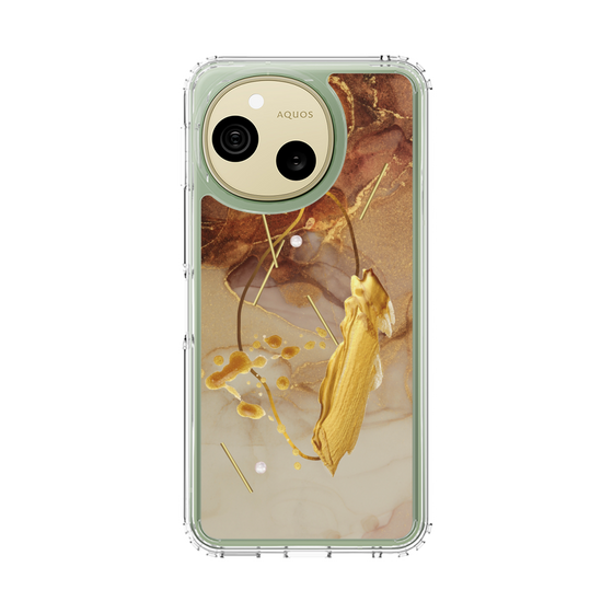 スリムプロテクションケース［ Marble Nuance Painting Brown ］