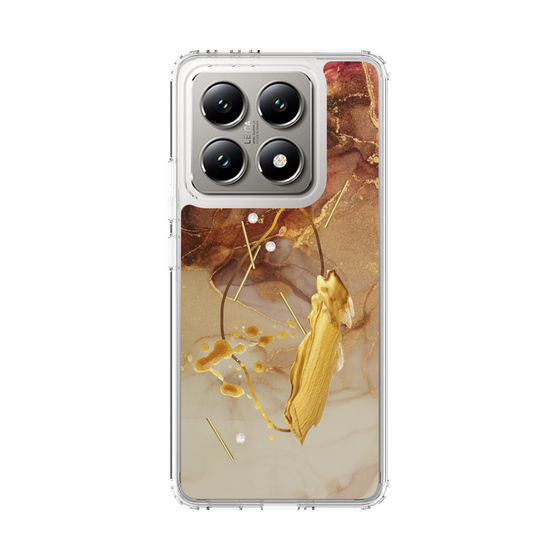 スリムプロテクションケース［ Marble Nuance Painting Brown ］