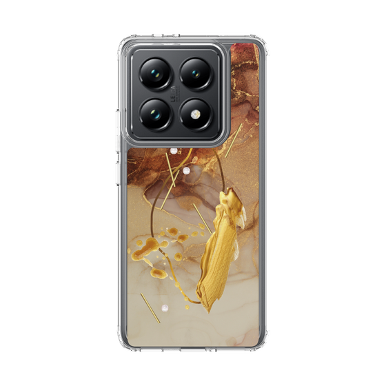 スリムプロテクションケース［ Marble Nuance Painting Brown ］
