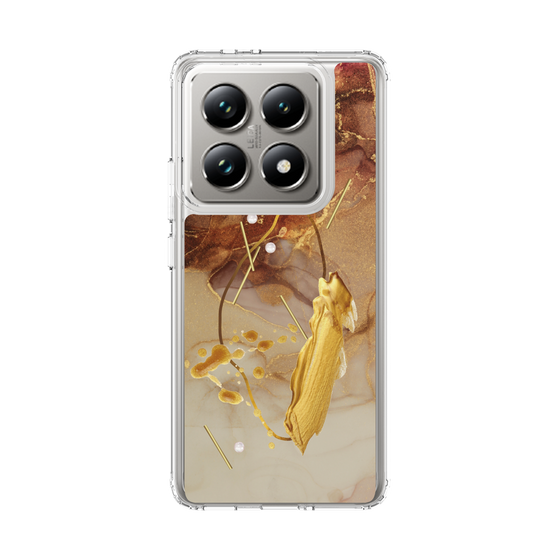 スリムプロテクションケース［ Marble Nuance Painting Brown ］