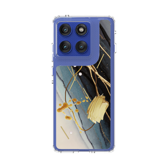 スリムプロテクションケース［ Marble Nuance Painting Black ］