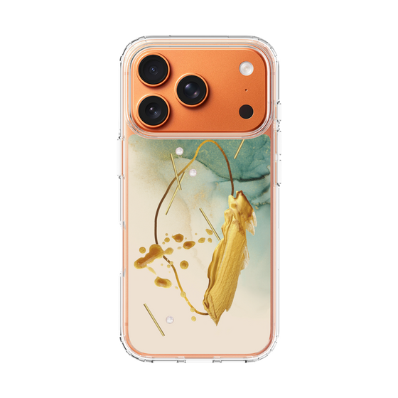 スリムプロテクションケース［ Marble Nuance Painting Green ］