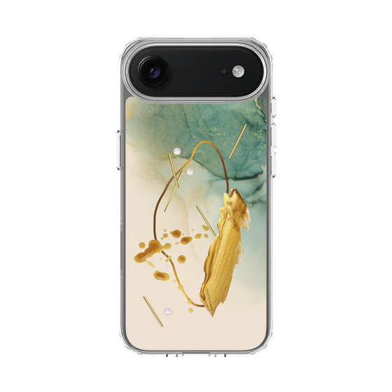スリムプロテクションケース［ Marble Nuance Painting Green ］
