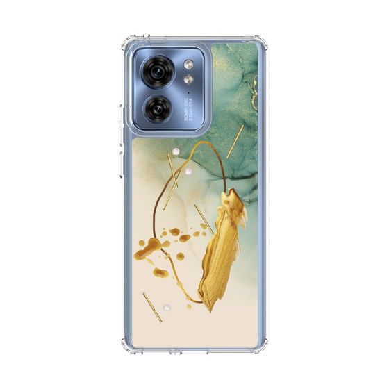 スリムプロテクションケース［ Marble Nuance Painting Green ］