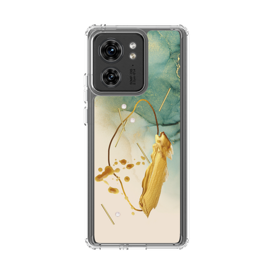 スリムプロテクションケース［ Marble Nuance Painting Green ］