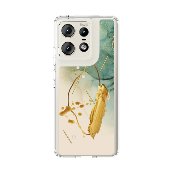 スリムプロテクションケース［ Marble Nuance Painting Green ］