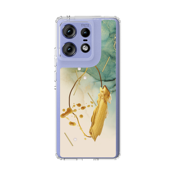 スリムプロテクションケース［ Marble Nuance Painting Green ］