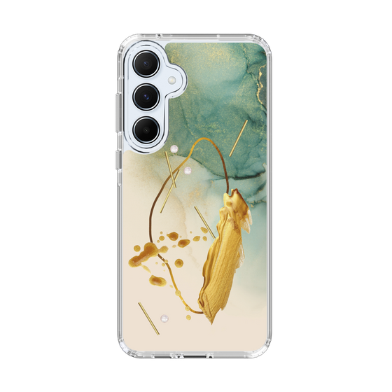 スリムプロテクションケース［ Marble Nuance Painting Green ］