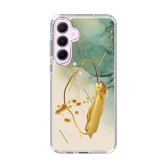 スリムプロテクションケース［ Marble Nuance Painting Green ］