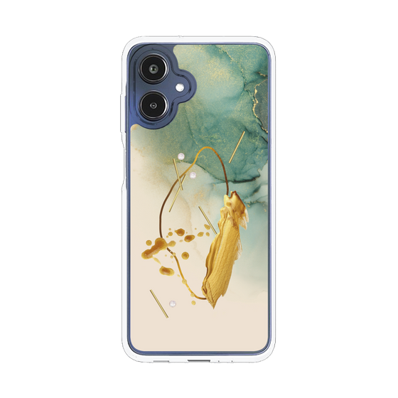 スリムプロテクションケース［ Marble Nuance Painting Green ］