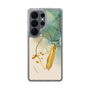 スリムプロテクションケース［ Marble Nuance Painting Green ］