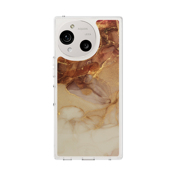 スリムプロテクションケース［ Marble Brown ］