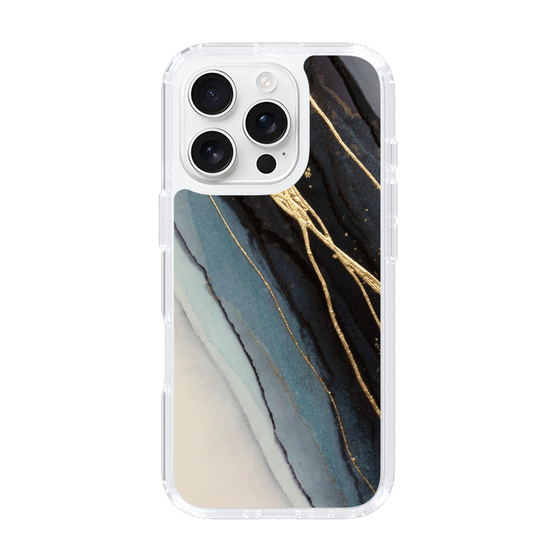 スリムプロテクションケース［ Marble Black ］