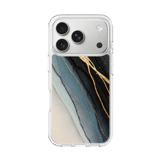 スリムプロテクションケース［ Marble Black ］